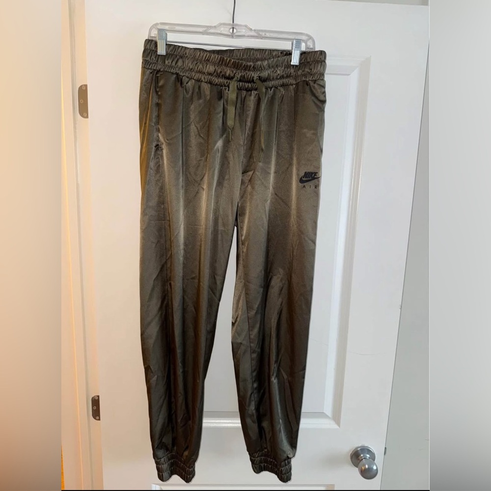 Women’s Nike Olive Green Satin Track Pants